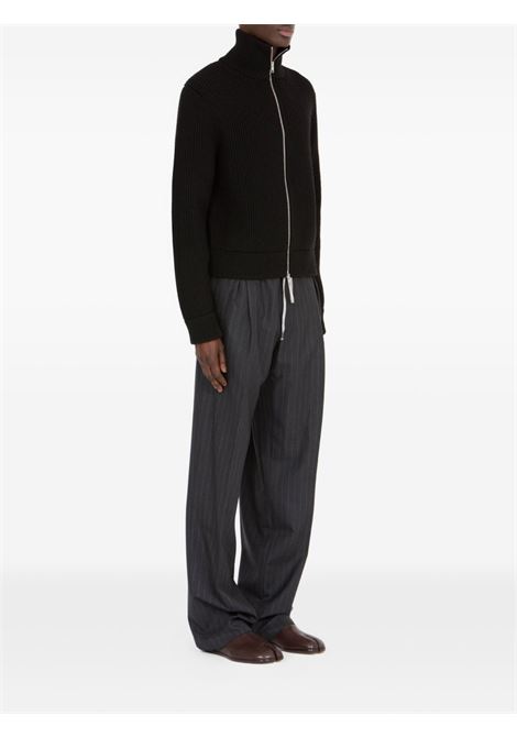 cardigan zipped uomo nero MAISON MARGIELA | S67HP0032 M13181900
